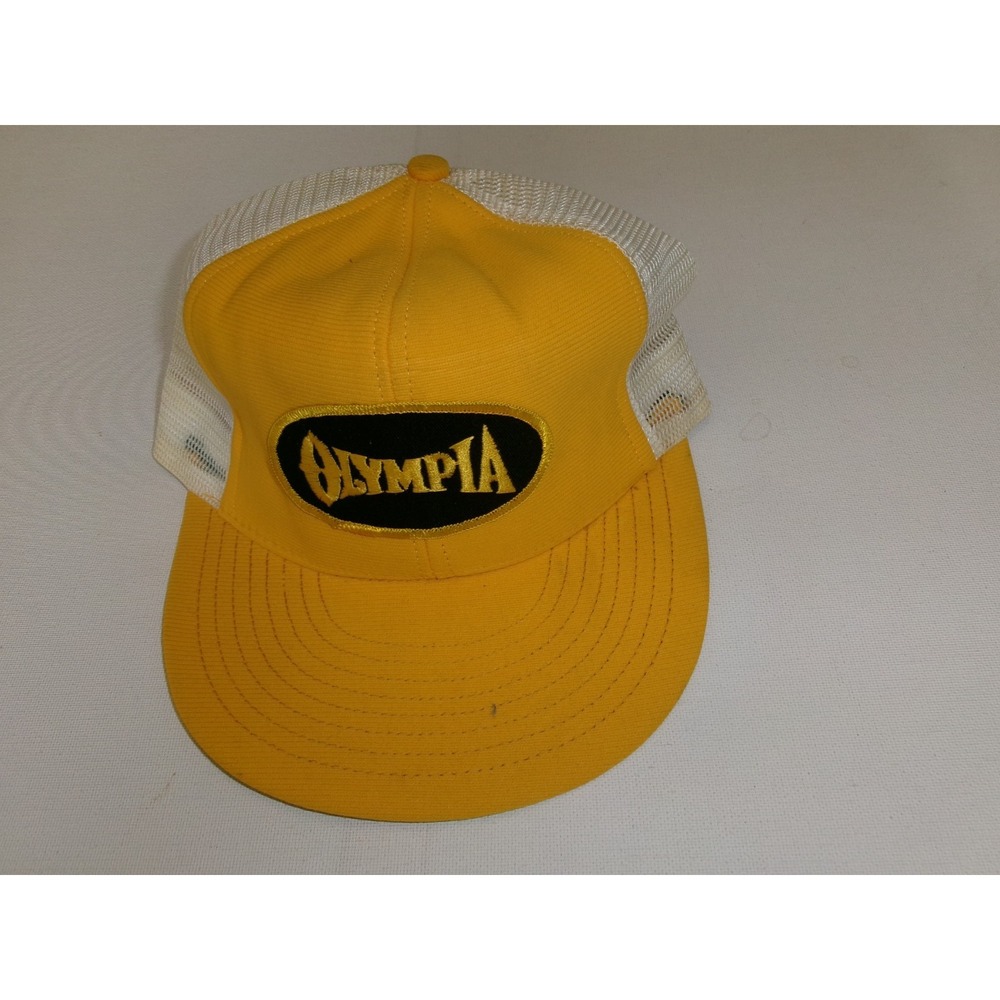 90S OLYMPIA TRUCKER SNAPBACK GOLF BEACH Y2K 00S HAT CAP VINTAGE S3